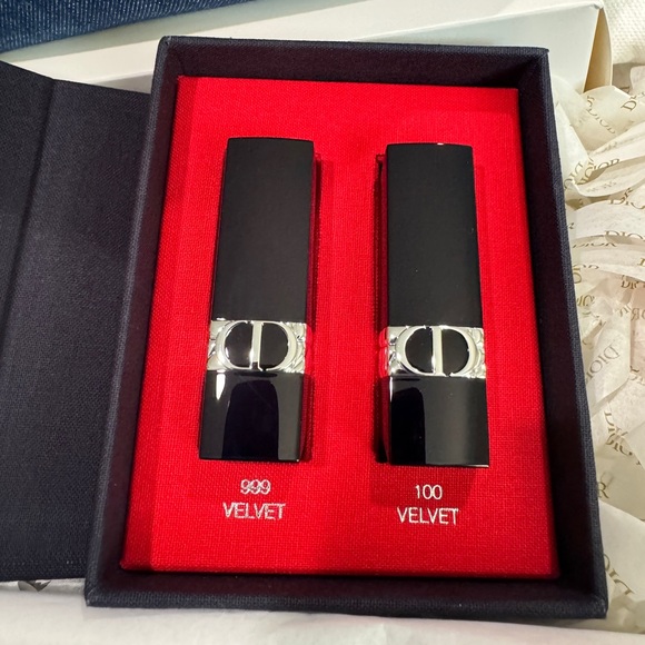 Mini Dior Lipstick & Fragrance Gift Set with Denim Travel Pouch - NIB - Picture 3 of 10